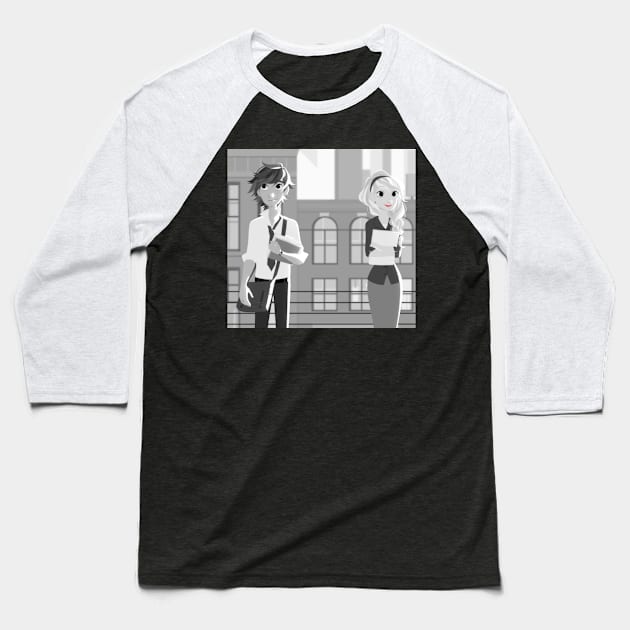 Hiccstrid Paperman Baseball T-Shirt by minxie